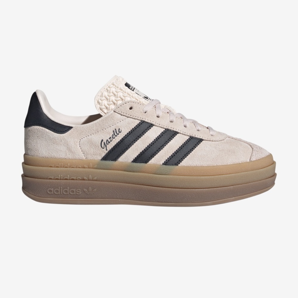 adidas Originals Gazelle Bold tan/black size 6.5